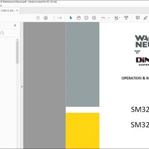 Wacker Neuson Dingo SM325-24W SM325-24T Mini Loader OPERATION & MAINTENANCE Manual - PDF DOWNLOAD