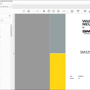 Wacker Neuson Dingo SM325-27W Mini Loader Parts List Manual - PDF DOWNLOAD