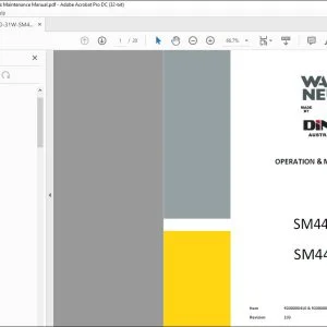 Wacker Neuson Dingo SM440-31W SM440-31T Mini Loader OPERATION & MAINTENANCE MANUAL - PDF DOWNLOAD