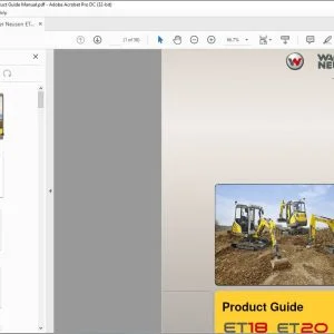 Wacker Neuson ET18 ET20 ET24 Product Guide Manual - PDF DOWNLOAD