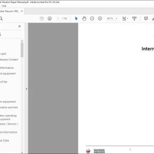 Wacker Neuson IREN IRFU Internal Vibrators Repair Manual - PDF DOWNLOAD