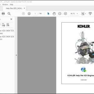 Wacker Neuson KOHLER®Diesel KOi 1903 TCR -2504 TCR Workshop Manual - PDF DOWNLOAD