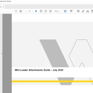 Wacker Neuson Mini Loader Attachments Guide – July 2020 - PDF DOWNLOAD