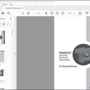 Wacker Neuson PT, PTA and PTB Series POWERTILT Instruction Service and Repair Manual - PDF DOWNLOAD