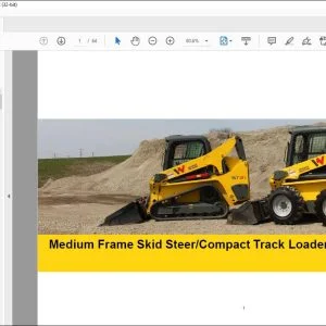 Wacker Neuson SW16 Medium Frame Skid Steer Compact Track Loader Manual - PDF DOWNLOAD