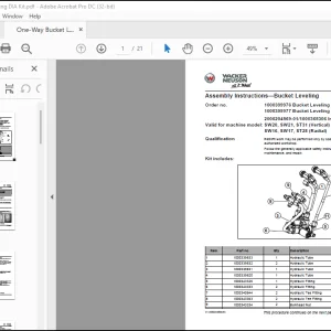 Wacker Neuson SW20, SW21, ST31 (Vertical) SW16, SW17, ST28 (Radial) Manual - PDF DOWNLOAD