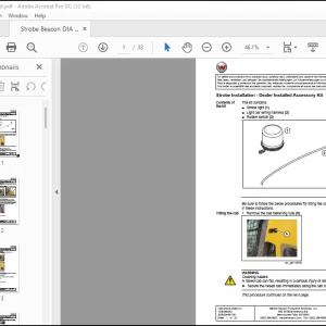 Wacker Neuson Strobe Installation - Dealer Installed Accessory Kit Manual - PDF DOWNLOAD - PDF DOWNLOAD
