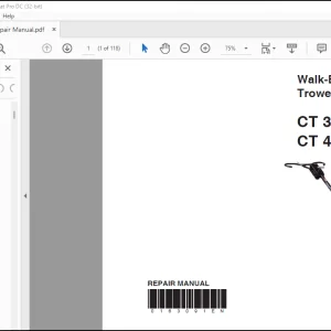 Wacker Neuson Walk-Behind Trowels CT 36 CT 48 REPAIR MANUAL - PDF DOWNLOAD