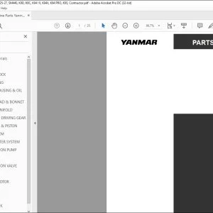 Yanmar 3TNV76-CPE Engine Parts Manual - PDF DOWNLOAD