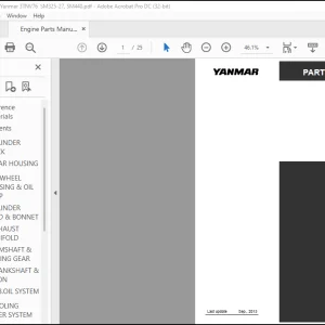 Yanmar 3TNV76  SM325-27, SM440 PARTS CATALOG Manual -  PDF DOWNLOAD