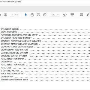 Yanmar 3TNV82A-BPMS Engine Parts Manual 917382 - PDF DOWNLOAD