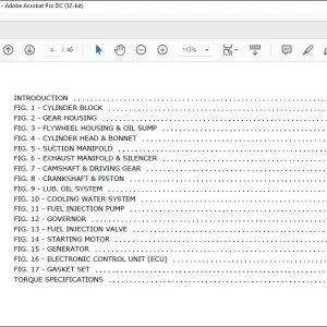 Yanmar 3TNV88F-ESBV Engine Parts Manual 50940138 - PDF DOWNLOAD