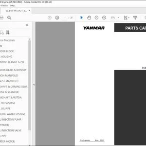 Yanmar CBL40 Engine Parts Catalog Manual 0CB10-M73401 - PDF DOWNLOAD