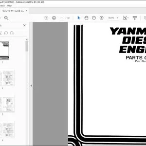 Yanmar Diesel Engine SSA50C-GT Parts Catalog Manual - PDF DOWNLOAD