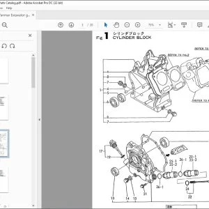 Yanmar Excavator GA120RDZB Gasoline engine Parts Catalog Manual - PDF DOWNLOAD