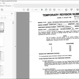 1952-1956 Cessna 170B Series Parts Catalog Manual - PDF DOWNLOAD