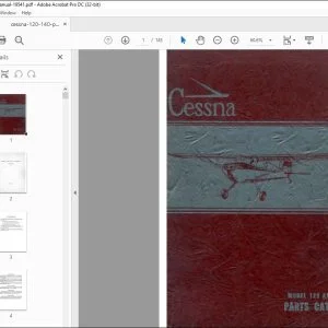 1954 Cessna 120 & 140 Parts Catalog Manual - PDF DOWNLOAD