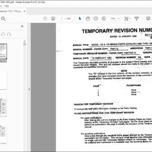 1956-1962 Cessna 172 & 175 Series Parts Catalog Manual - PDF DOWNLOAD