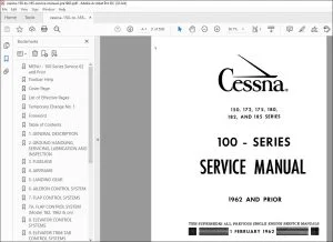 1962 Cessna 150 172 175 180 182 & 185 Series Service Manual - PDF DOWNLOAD