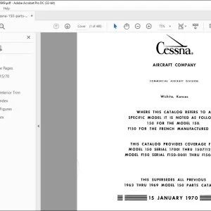 1963-1969 Cessna 150 Parts Catalog Manual - PDF DOWNLOAD