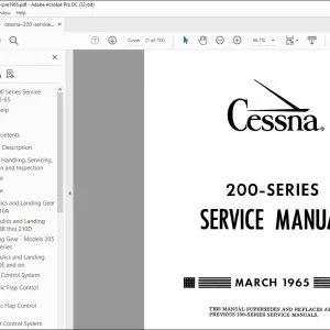 1965 Cessna 200 Series Service Manual - PDF DOWNLOAD