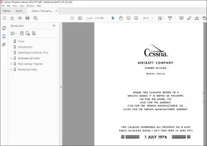 1969-1975 Cessna 150 Series Parts Catalog Manual - PDF DOWNLOAD