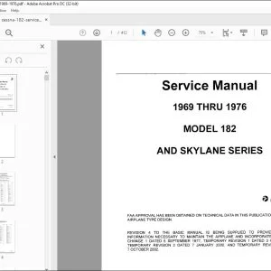 1969-1976 Cessna 182 Series Service Manual - PDF DOWNLOAD