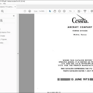 1974-1976 Cessna 172 Series Parts Catalog Manual - PDF DOWNLOAD