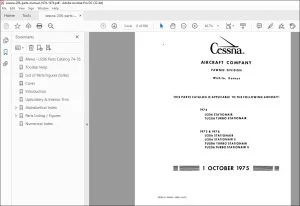 1974-1976 Cessna 206 Series Parts Catalog Manual - PDF DOWNLOAD