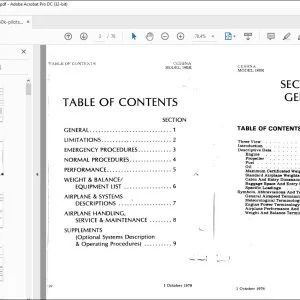 1978 Cessna 180K Pilot Operating Handbook Manual - PDF DOWNLOAD