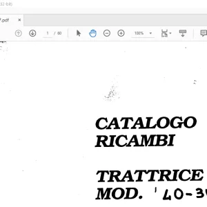 1987 Ferrari 40-3W Trattrice Catalogo Ricambi - PDF DOWNLOAD