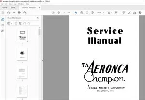 Aeronca Champion 7A Service Manual - PDF DOWNLOAD