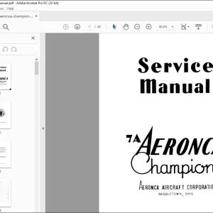 Aeronca Champion 7A Service Manual - PDF DOWNLOAD