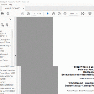 CASE 688B Wheeled Excavator Parts Catalogue Manual EN_FR_ES_DE_IT(8-9322) - PDF DOWNLOAD