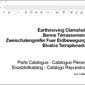 CASE 788C 788P Earthmoving Clamshell Parts Catalogue Manual(7-4000)_EN_FR_DE_IT  - PDF DOWNLOAD