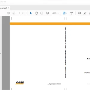 CASE Skid Steer 420 430 440 da Série 3 Rastos Compactos 420CT 440CT da Série 3 Manual do Operador(84268622)  - PDF DOWNLOAD (Portuguese)
