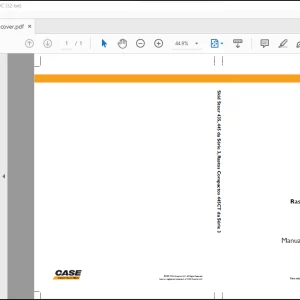 CASE Skid Steer 435, 445 da Série 3, Rastos Compactos 445CT da Série 3 Manual do Operador(84268637) - PDF DOWNLOAD (Portuguese)