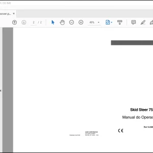 CASE Skid Steer 75XT Manual do Operador(6-24803PG) - PDF DOWNLOAD (Portuguese)