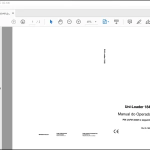 CASE Uni-Loader 1840 Manual do operador(9-16552)  -  PDF DOWNLOAD (Portuguese)