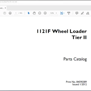 CASE WHEEL LOADER 1121F Wheel Loader Tier II PARTS CATALOG MANUALEN_IT_FR_DU_ES_PT_NL_DA_DE(84590389)