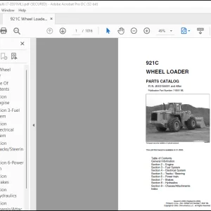 CASE WHEEL LOADER 921C PARTS MANUAL(7-8591 ML) _EN_FR_ES_DE_PT_IT__DA_DU- PDF DOWNLOAD