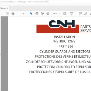 CNH 721F W170C CYLINDER GUARDS AND EJECTORS INSTALLATION INSTRUCTIONS Manual(47469613)  - PDF DOWNLOAD