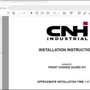 CHN FRONT CHASSIS GUARD KIT 621F 621G W130 D INSTALLATION INSTRUCTIONS MANUAL(48044382) - PDF DOWNLOAD