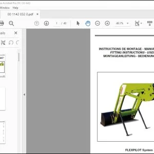 CLAAS FLEXPILOT System FITTING INSTRUCTIONS - USER MANUAL_DE_EN_FR - PDF DOWNLOAD