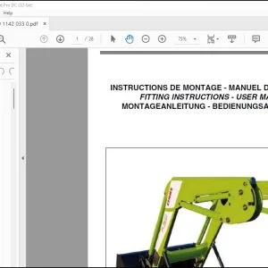 CLAAS PROPILOT System FITTING INSTRUCTIONS - USER MANUAL -  PDF DOWNLOAD