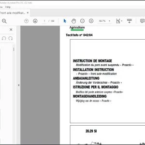 CLAAS Tractor « Proactiv » front axle modification INSTALLATION INSTRUCTION MANUAL_FR_DE_EN_RU - PDF DOWNLOAD