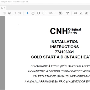 CNH 1650K Tier 2 DC150.B - D150 D150 Tier 2 INSTALLATION INSTRUCTIONS MANUAL(603.67.130.00) - PDF DOWNLOAD