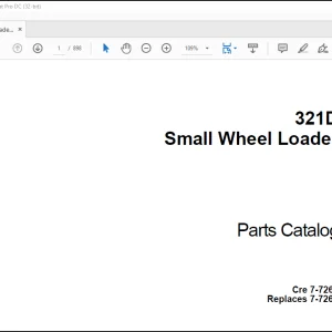 CASE 321D Small Wheel Loader Parts Catalog Manual(7-7263) - PDF DOWNLOAD