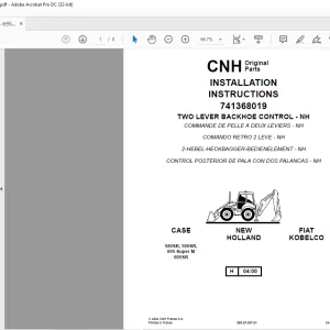 CNH 580SR-590SR-695SR-695SM, ML INSTALLATION INSTRUCTIONS Manual 6036703701 - PDF DOWNLOAD
