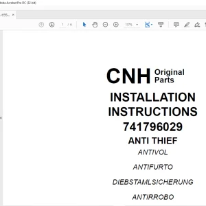 CNH 580SR-590SR-695SR, ML INSTALLATION INSTRUCTIONS Manual 6036704400 - PDF DOWNLOAD